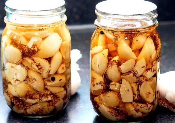 Knoblauchtinktur zur Entfernung von Parasiten